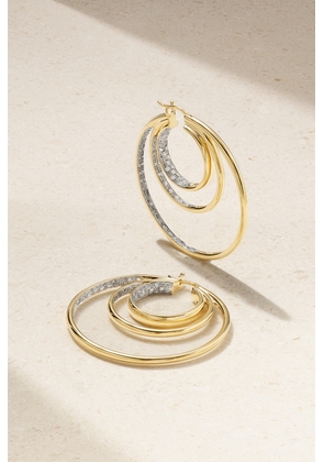 Yvonne Léon - 9-karat Gold Diamond Hoop Earrings - One size