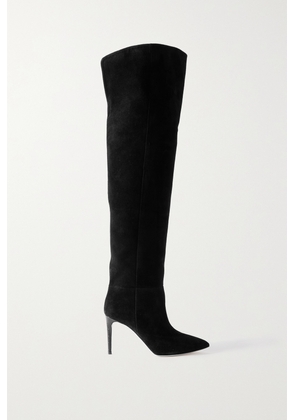 Paris Texas - Stiletto 85 Suede Over-the-knee Boots - Black - IT36,IT36.5,IT37,IT37.5,IT38,IT38.5,IT39,IT39.5,IT40,IT40.5,IT41,IT41.5,IT42