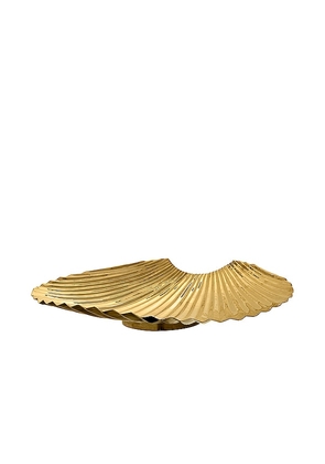AYTM Concha Dish in Metallic Gold.