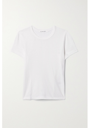 SLVRLAKE - + Net Sustain Baby Tee Cropped Cotton-jersey T-shirt - White - x small,small,medium,large,x large