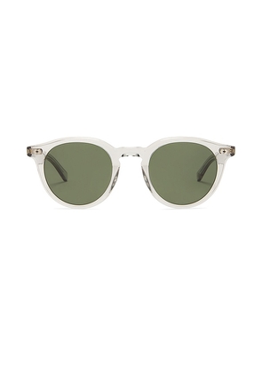 Garrett Leight Clune X Sunglasses in Light Grey.