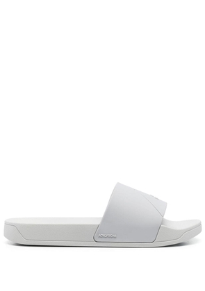 A-COLD-WALL* logo-debossed panelled slides - Grey