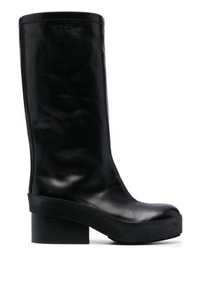 Raf Simons block-heel 75mm boots - Black