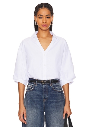 Brochu Walker Kate Shirt in White. Size L, XS.