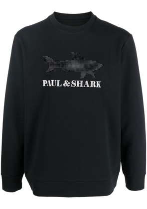 Paul & Shark logo-print sweatshirt - Black