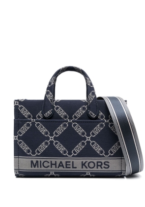 Michael Michael Kors Gigi Empire logo-jacquard tote bag - Blue