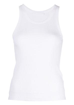 Helmut Lang scoop-neck sleeveless top - White
