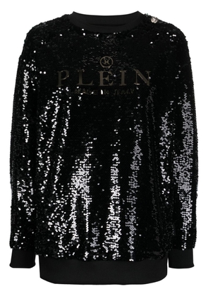 Philipp Plein sequin-embellished sweatshirt - Black