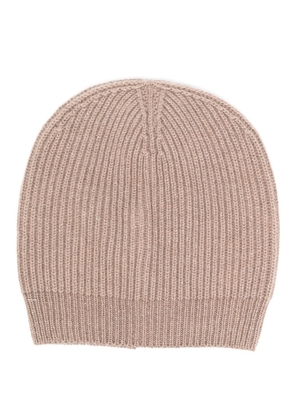 Peserico ribbed-knit pull-on beanie - Neutrals