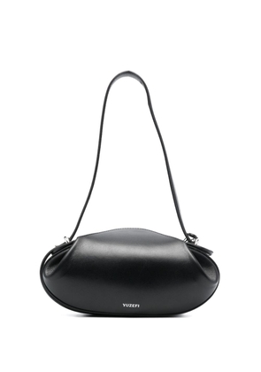 Yuzefi logo-print leather tote bag - Black