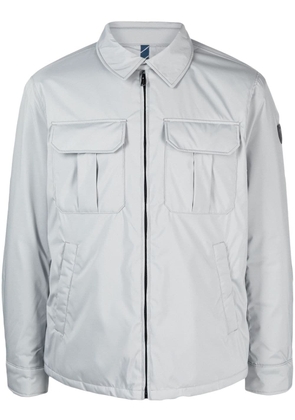 Polo Ralph Lauren logo-patch insulated shirt jacket - Grey