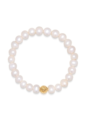 Nialaya Jewelry freshwater pearl slip-on bracelet - Gold