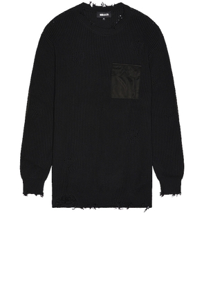 SER.O.YA Devin Sweater in Black. Size M, S, XL.