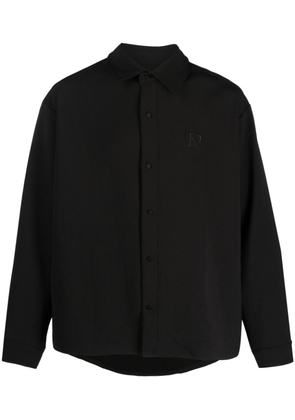 Represent Initials-embroidered long-sleeve shirt - Black