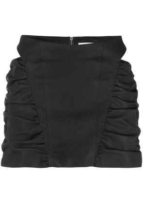 MISBHV ruched cut-out mini skirt - Black