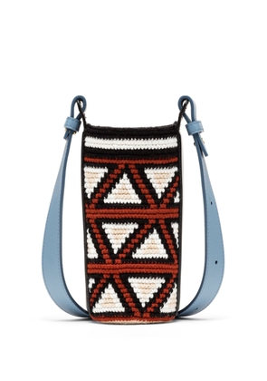 AZ FACTORY woven-design bucket bag - Blue