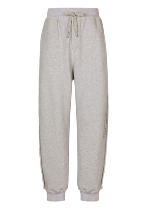 Dolce & Gabbana logo-print cotton track pants - Grey