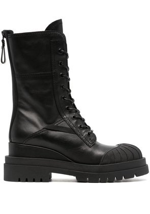 Premiata Yukon lace-up leather boots - Black
