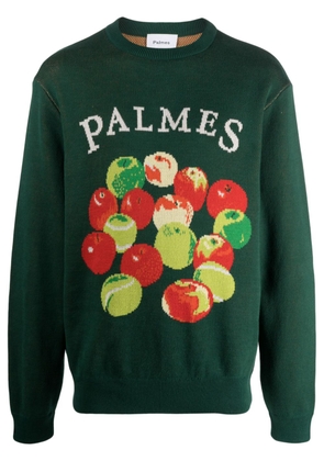 Palmes Apples organic-cotton jumper - Green