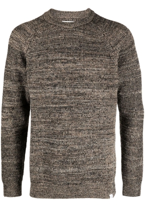 Norse Projects Roald mélange-knitted jumper - Brown