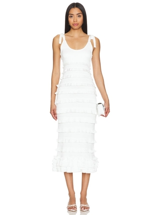 V. Chapman Lotus Dress in White. Size 2, 4, 6.