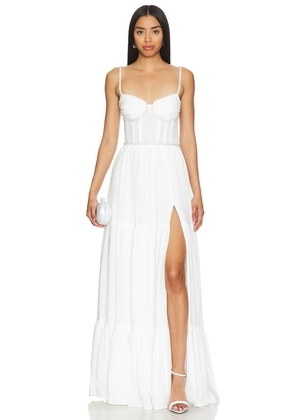 V. Chapman Gwen Gown in White. Size 2.