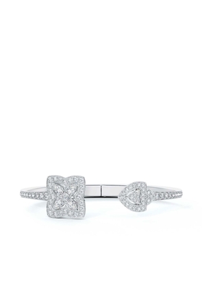 De Beers Jewellers 18kt white gold Enchanted Lotus diamond bangle