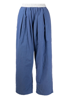 Maison Margiela drop crotch cropped trousers - Blue