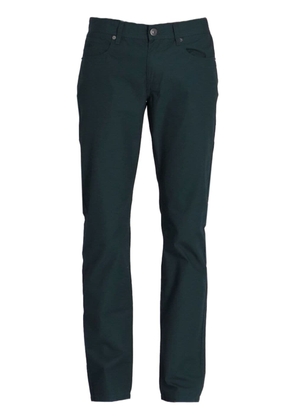 Armani Exchange twill cotton straight-leg trousers - Green
