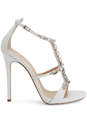 Giuseppe Zanotti Elba rhinestone-embellished sandals - White