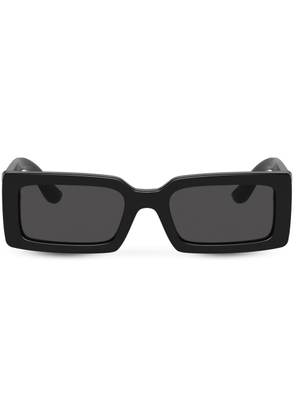 Dolce & Gabbana Eyewear DNA rectangle-frame sunglasses - Black