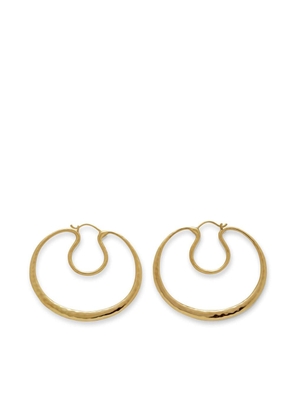 Monica Vinader Flow large hoop earrings - Gold