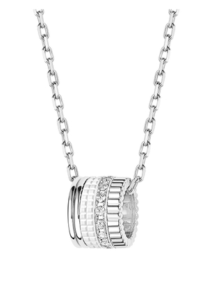 Boucheron 18kt white gold Quatre Double White Edition diamond pendant necklace - Silver