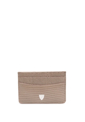 Aspinal Of London slim leather card holder - Neutrals