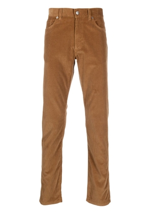 Zegna corduroy straight-leg trousers - Brown
