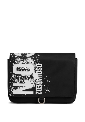 Dsquared2 logo-print messenger bag - Black