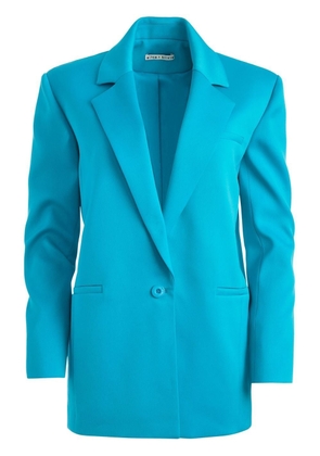 alice + olivia Shan padded-shoulder rolled-sleeve blazer - Blue