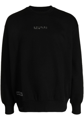 izzue logo-print crew-neck sweatshirt - Black