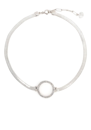 ISABEL MARANT crystal-circle bracelet - Silver