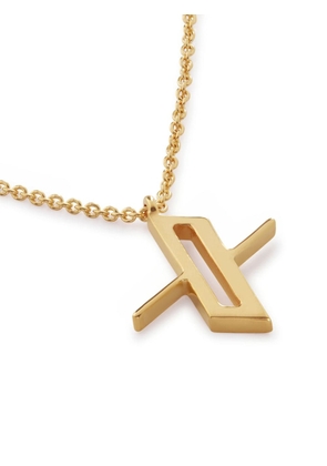 Monica Vinader 18kt gold vermeil Alphabet X necklace