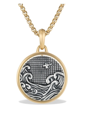 David Yurman 18kt yellow gold and silver Amulet Fire & Water pendant