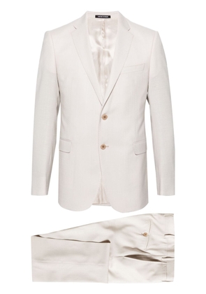 Emporio Armani virgin wool single-breasted suit - Neutrals