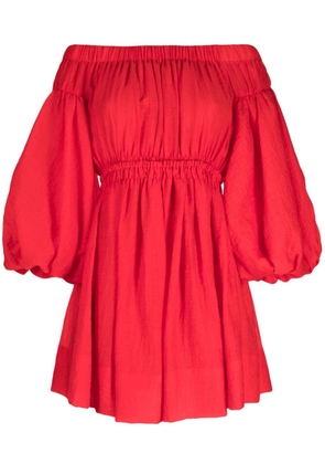 Rejina Pyo Beth off-shoulder puff-sleeve minidress - Red