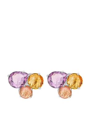 IPPOLITA sterling silver Rock Candy® Cluster Stud citrine, amethyst and crystal earrings