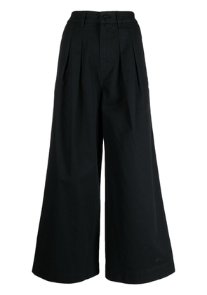 SPORT b. by agnès b. high-waisted wide-leg trousers - Black