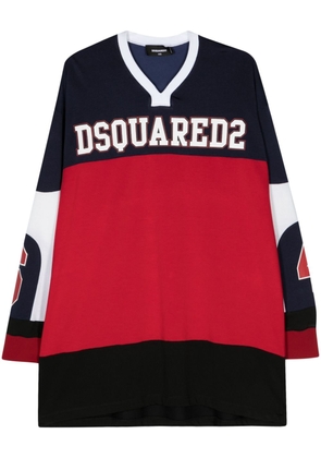 Dsquared2 logo-print colour-block T-shirt