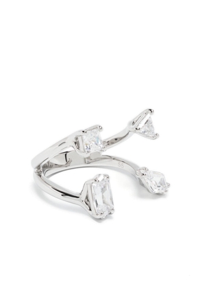 Swarovski Mesmera crystal-embellished ring - Silver