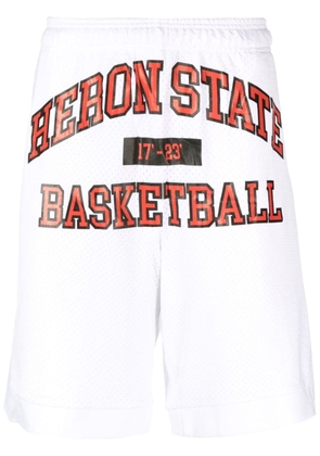 Heron Preston logo-print basketball shorts - White