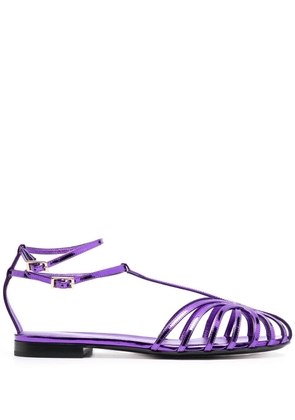 Alevì Elena almond-toe caged sandals - Purple