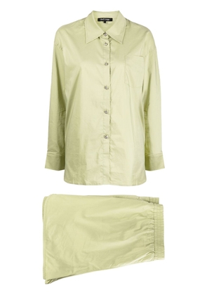 tout a coup long-sleeve cotton-blend shirt - Green